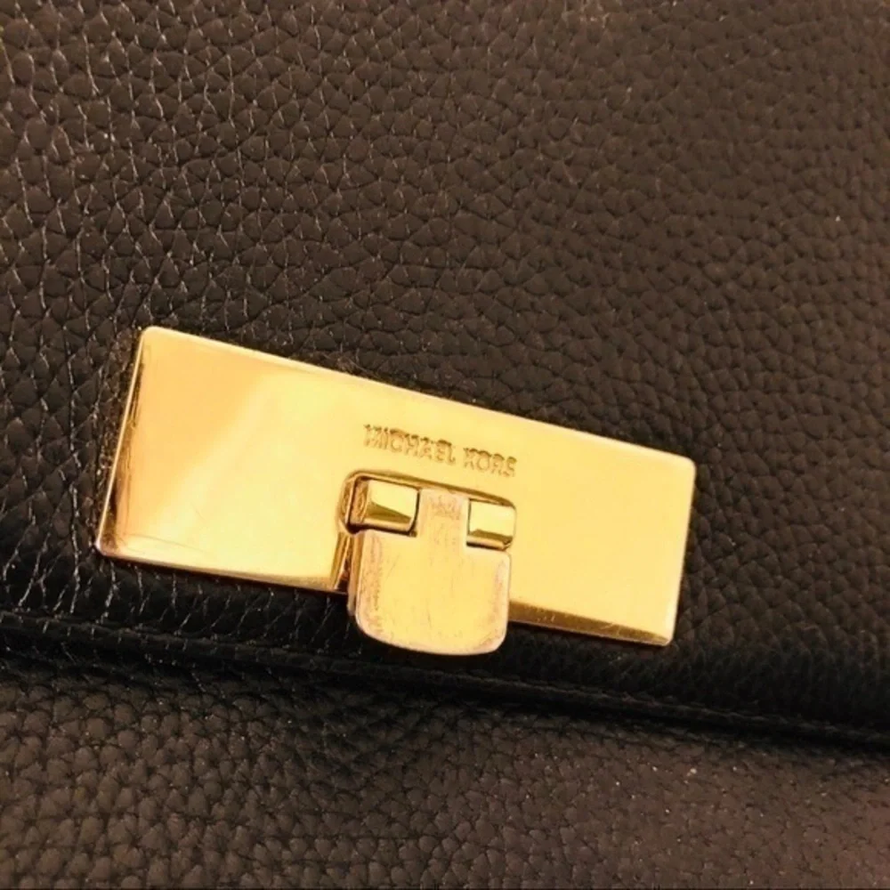 MICHAEL KORS pebbled leather top handle bag